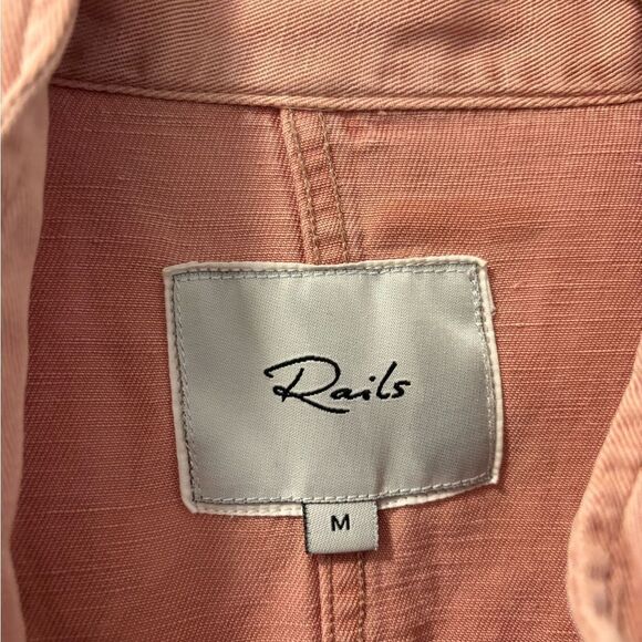 Rails Women’s Collins Military Jacket Rose Dust Pink Size Medium - Picture 3 of 5